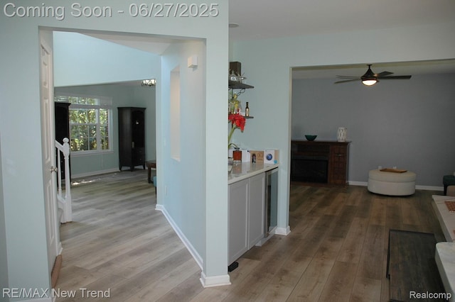 785 Pathway Dr, Howell, MI 48843 - corridor featuring light wood-type flooring