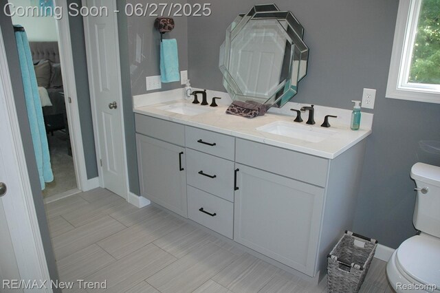 785 Pathway Dr, Howell, MI 48843 - full bath with toilet and double vanity