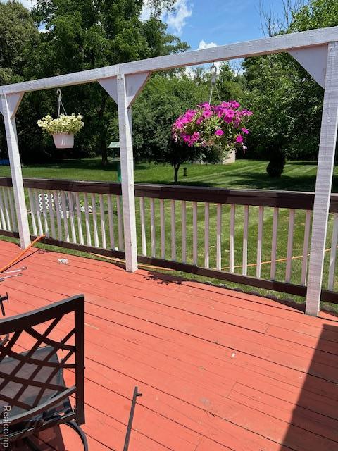 20796 Gill Rd, Farmington Hills, MI 48335 - deck featuring a yard
