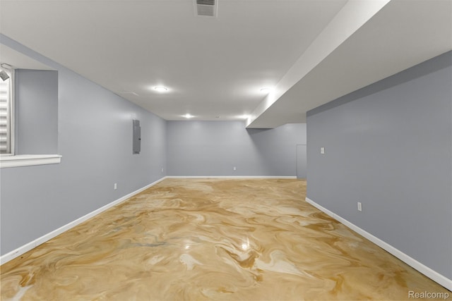 10913 Edlie Cir, Dearborn Heights, MI 48214 - finished below grade area featuring electric panel and baseboards