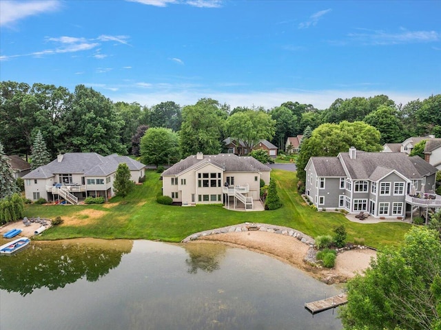 7870 Mooring Ct, Hudsonville, MI 49426 - aerial perspective of suburban area featuring a large body of water