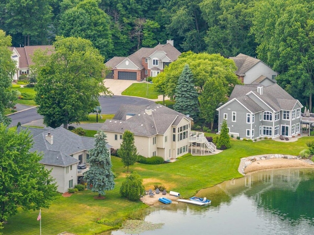7870 Mooring Ct, Hudsonville, MI 49426 - aerial view of property and surrounding area with a large body of water