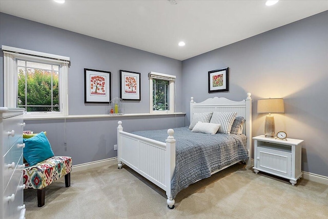 7870 Mooring Ct, Hudsonville, MI 49426 - bedroom featuring light colored carpet and recessed lighting