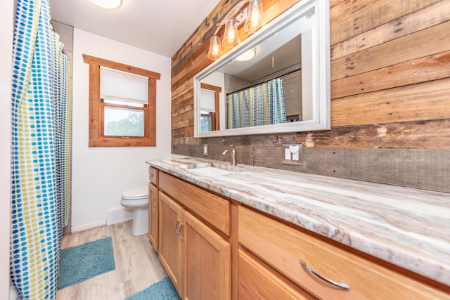 1169 Wilbur, Pinckney, MI 48169 - full bath with vanity, wood finished floors, and curtained shower