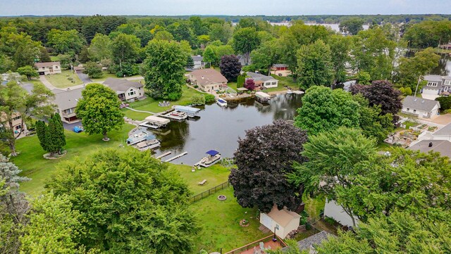 1169 Wilbur, Pinckney, MI 48169 - aerial view of residential area with a large body of water