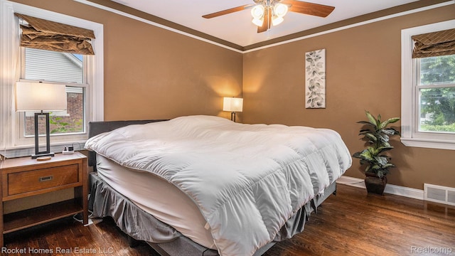 22011 Englehardt St, Saint Clair Shores, MI 48080 - bedroom featuring wood finished floors and crown molding