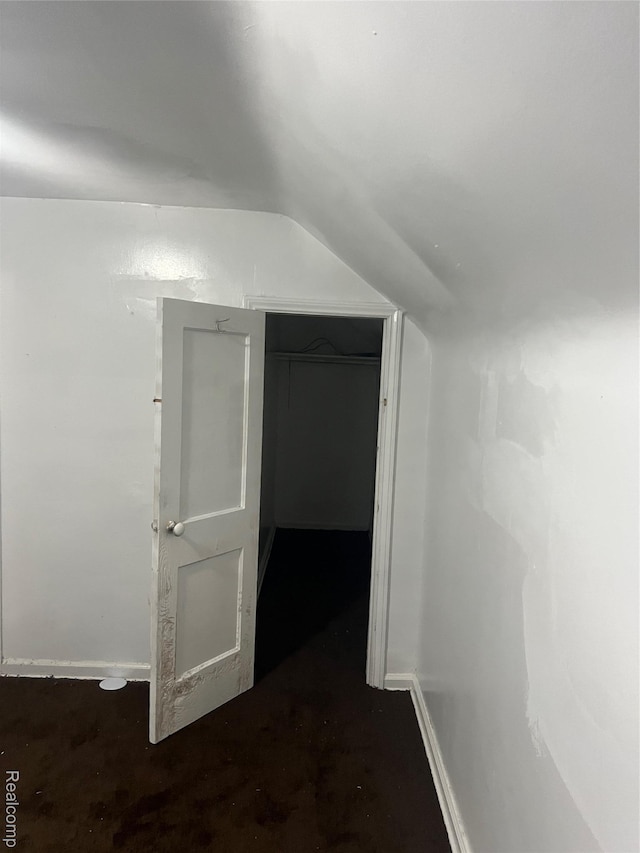 19500 Rutherford St, Detroit, MI 48235 - additional living space with lofted ceiling and baseboards