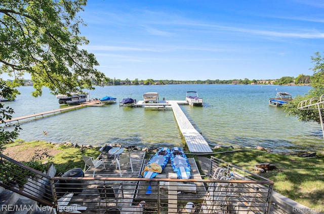 3234 Pine Lake Rd, West Bloomfield, MI 48324 - dock area with a water view