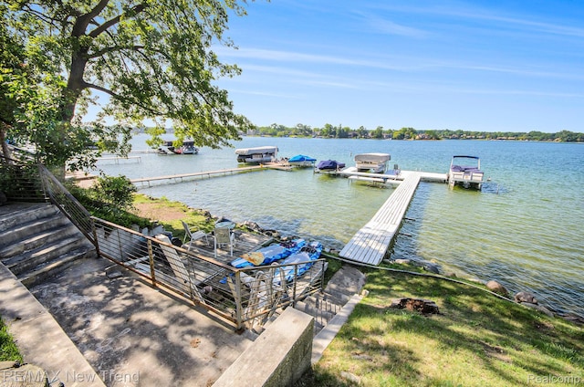 3234 Pine Lake Rd, West Bloomfield, MI 48324 - dock area featuring a water view