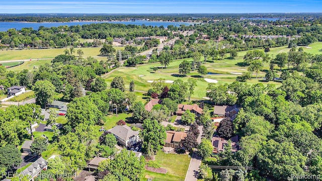 3234 Pine Lake Rd, West Bloomfield, MI 48324 - aerial view of property's location featuring a nearby body of water and a golf club