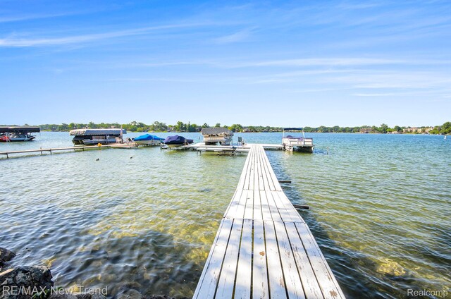 3234 Pine Lake Rd, West Bloomfield, MI 48324 - dock area with a water view