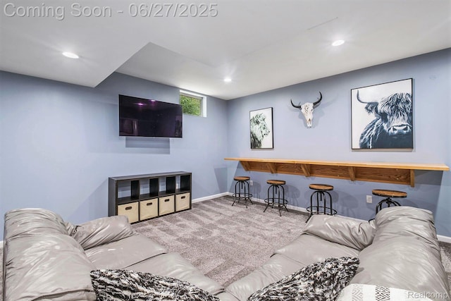 5408 N Seymour Rd, Flushing, MI 48433 - carpeted living room featuring recessed lighting
