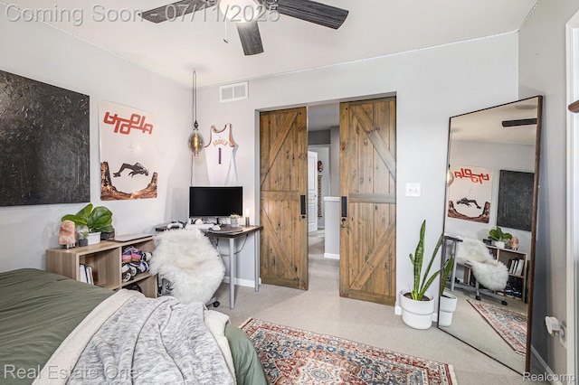 59141 Peters Barn Dr, South Lyon, MI 48178 - bedroom featuring carpet floors and a ceiling fan