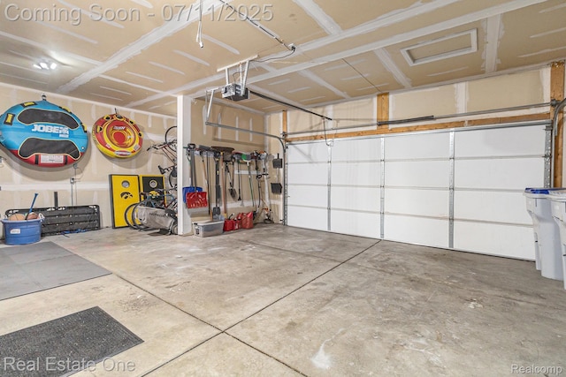 59141 Peters Barn Dr, South Lyon, MI 48178 - garage featuring a garage door opener