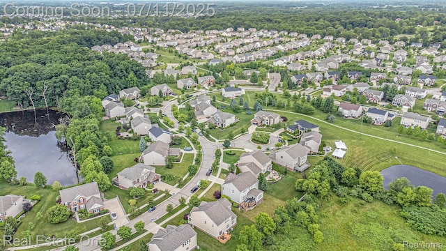 59141 Peters Barn Dr, South Lyon, MI 48178 - aerial view of property and surrounding area featuring nearby suburban area
