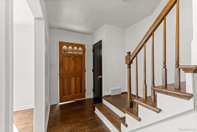 929 Meridan St, Dearborn, MI 48124 - foyer with stairway and wood finished floors