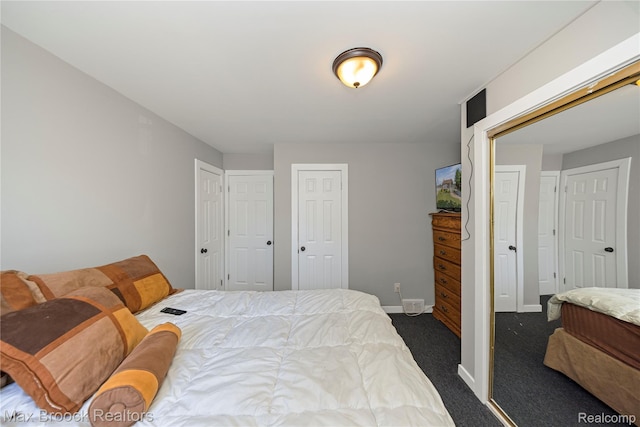 1122 Symes Ct, Royal Oak, MI 48067 - bedroom with baseboards and dark carpet