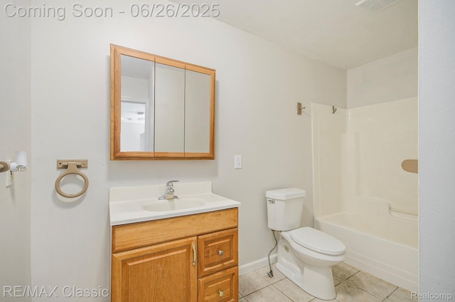 207 Washington St, Holly, MI 48442 - bathroom with tile patterned floors, vanity, and shower / tub combination