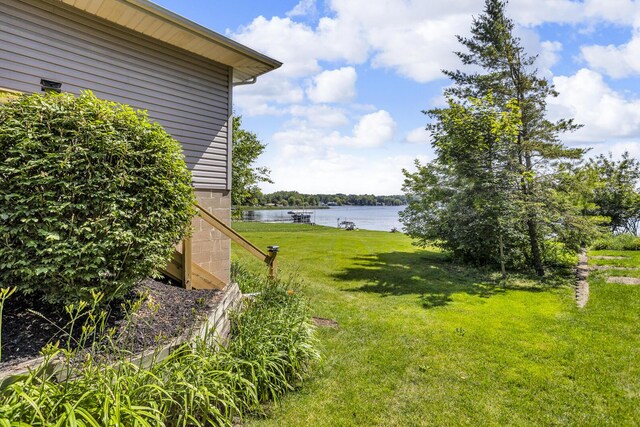 38 Evans Trl, Tipton, MI 49287 - view of grassy yard with a water view