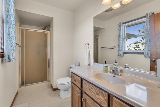 38 Evans Trl, Tipton, MI 49287 - bathroom featuring a shower stall and vanity