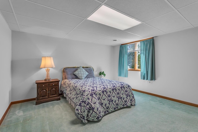 38 Evans Trl, Tipton, MI 49287 - bedroom featuring carpet flooring and a drop ceiling