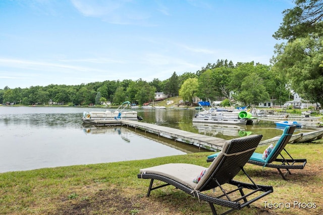 12865 S Englewright Dr, Sand Lake, MI 49343 - dock area with a water view