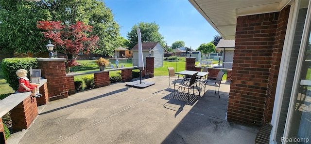 15480 Sherwood Ln, Fraser, MI 48026 - view of patio featuring outdoor dining space