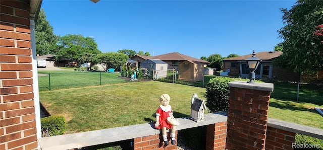 15480 Sherwood Ln, Fraser, MI 48026 - view of yard with a residential view