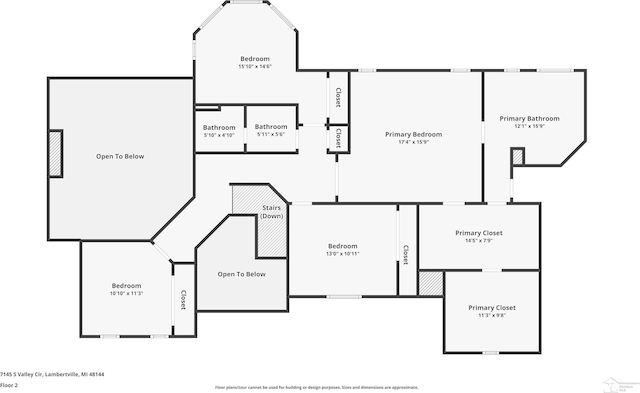7145 S Valley Cir, Lambertville, MI 48144 - view of room layout