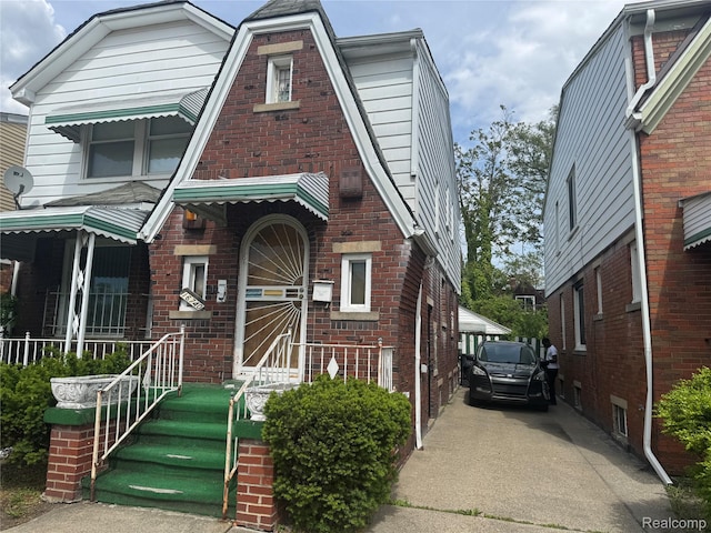 16740 Woodingham Dr, Detroit, MI 48221 - view of front of house with brick siding