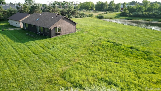 5050 Burton Rd, Capac, MI 48014 - aerial view of property and surrounding area with a large body of water