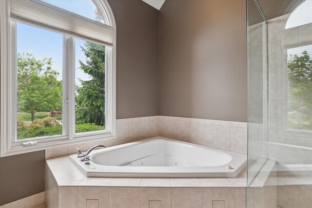 46746 Merion Cir, Northville, MI 48168 - bathroom with a whirlpool tub
