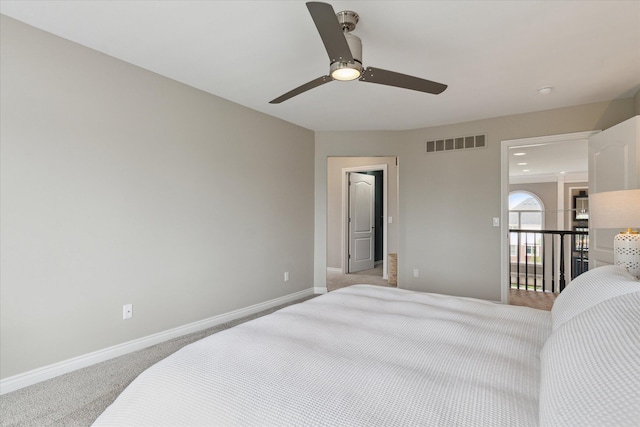 46746 Merion Cir, Northville, MI 48168 - carpeted bedroom featuring baseboards and a ceiling fan