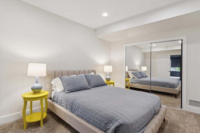 46746 Merion Cir, Northville, MI 48168 - carpeted bedroom featuring recessed lighting and a closet