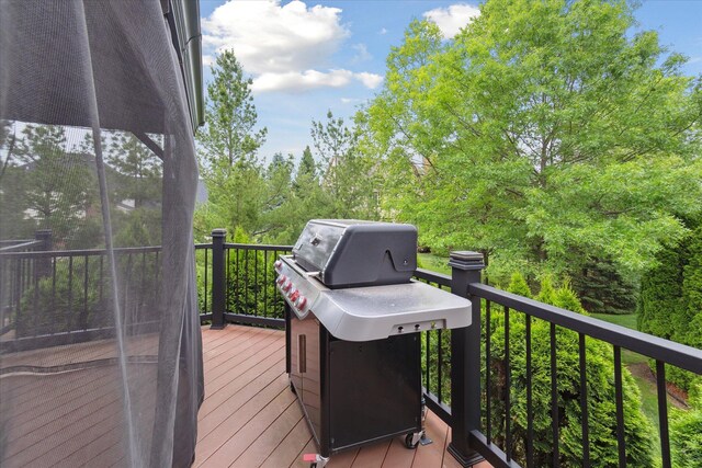 46746 Merion Cir, Northville, MI 48168 - deck with grilling area