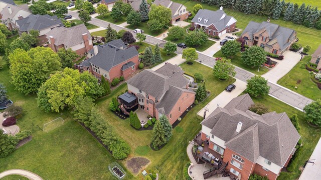 46746 Merion Cir, Northville, MI 48168 - aerial view of residential area