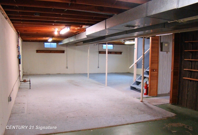 4215 S Wayside Dr, Saginaw, MI 48603 - basement featuring stairs