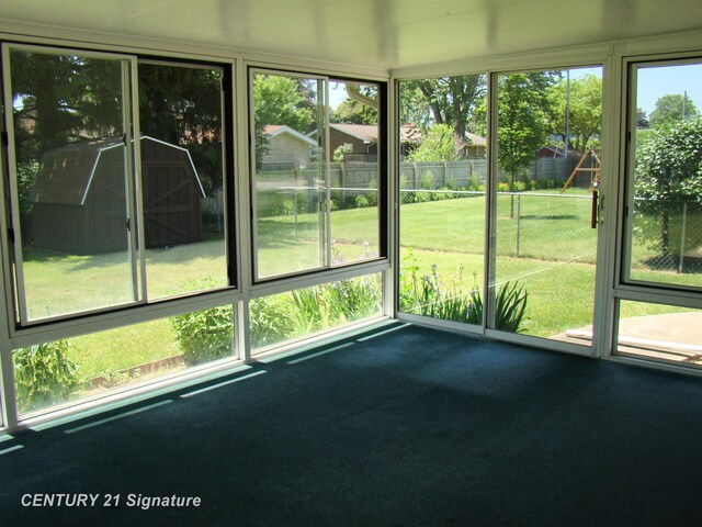 4215 S Wayside Dr, Saginaw, MI 48603 - view of unfurnished sunroom