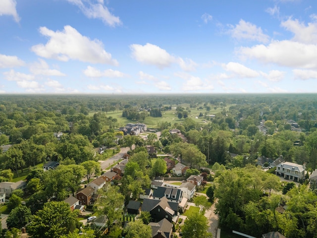 1053 Canterbury St, Birmingham, MI 48009 - aerial perspective of suburban area featuring a heavily wooded area