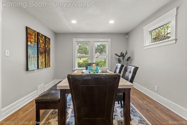 3917 Bewick St, Detroit, MI 48214 - dining area featuring wood finished floors and recessed lighting