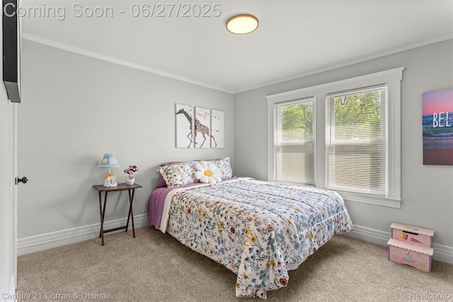 3917 Bewick St, Detroit, MI 48214 - carpeted bedroom featuring ornamental molding and baseboards
