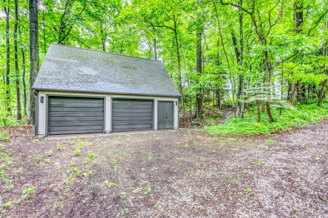 2685 Fry Rd, Highland, MI 48357 - view of detached garage