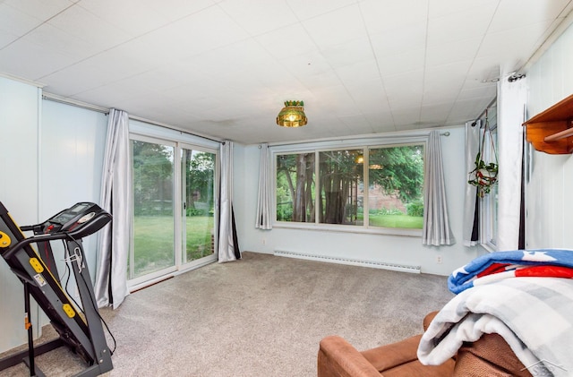 239 Heyn St, Saginaw, MI 48602 - sunroom / solarium featuring baseboard heating