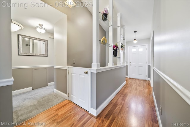 15653 Heather Ridge Trl, Clinton Township, MI 48038 - hall with light wood finished floors
