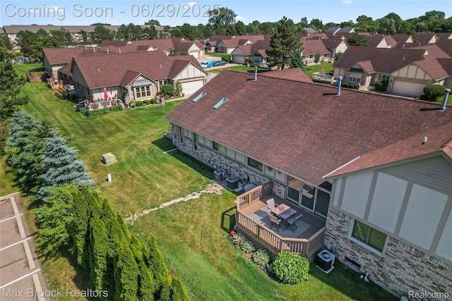 15653 Heather Ridge Trl, Clinton Township, MI 48038 - aerial perspective of suburban area