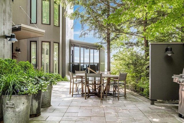 9182 Hemlock Ln, Bridgman, MI 49106 - view of patio featuring outdoor dining area