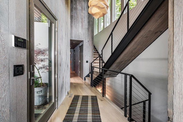 9182 Hemlock Ln, Bridgman, MI 49106 - entryway featuring wood finished floors