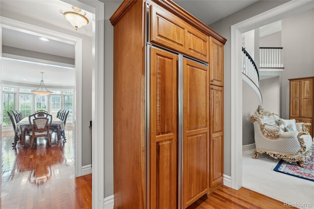 8356 Misty Mdws, Grand Blanc, MI 48439 - hallway featuring wood finished floors and recessed lighting