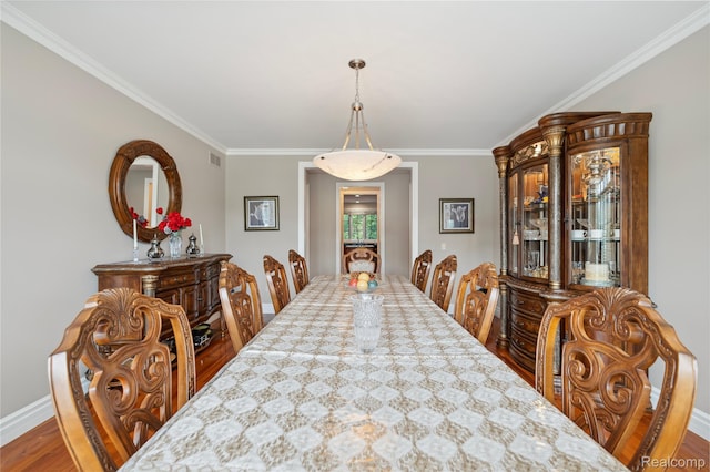 8356 Misty Mdws, Grand Blanc, MI 48439 - dining area with crown molding and wood finished floors