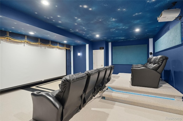 8356 Misty Mdws, Grand Blanc, MI 48439 - home theater room featuring recessed lighting and carpet floors